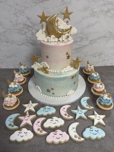Baby & Gender Reveal custom cake