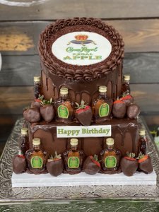 Adult Birthdays custom cake