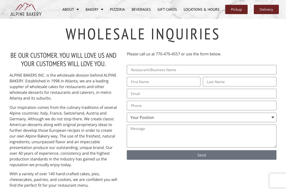 Current wholesale page